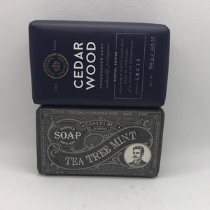 NEW!! Castelbel Soap Bars (Two)10.5oz One Cedarwood and One Tea Tree Mint